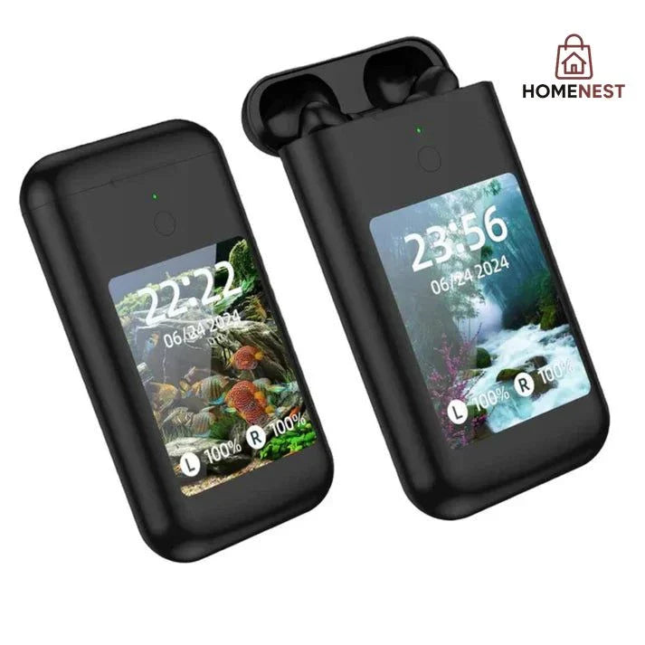 TF20 Box 3in1 Earbuds With Power Bank & Multimedia Display